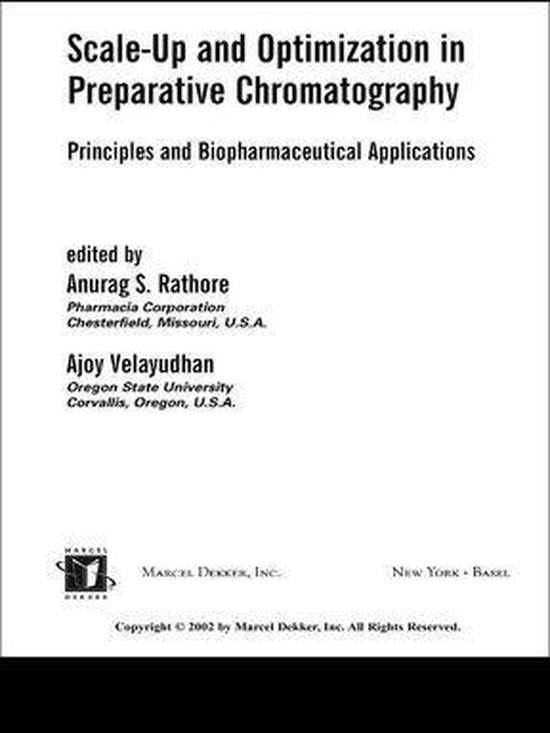 Scale-Up and Optimization in Preparative Chromatography - cover