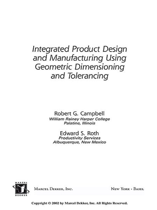 Integrated Product Design and Manufacturing Using Geometric  ... - cover