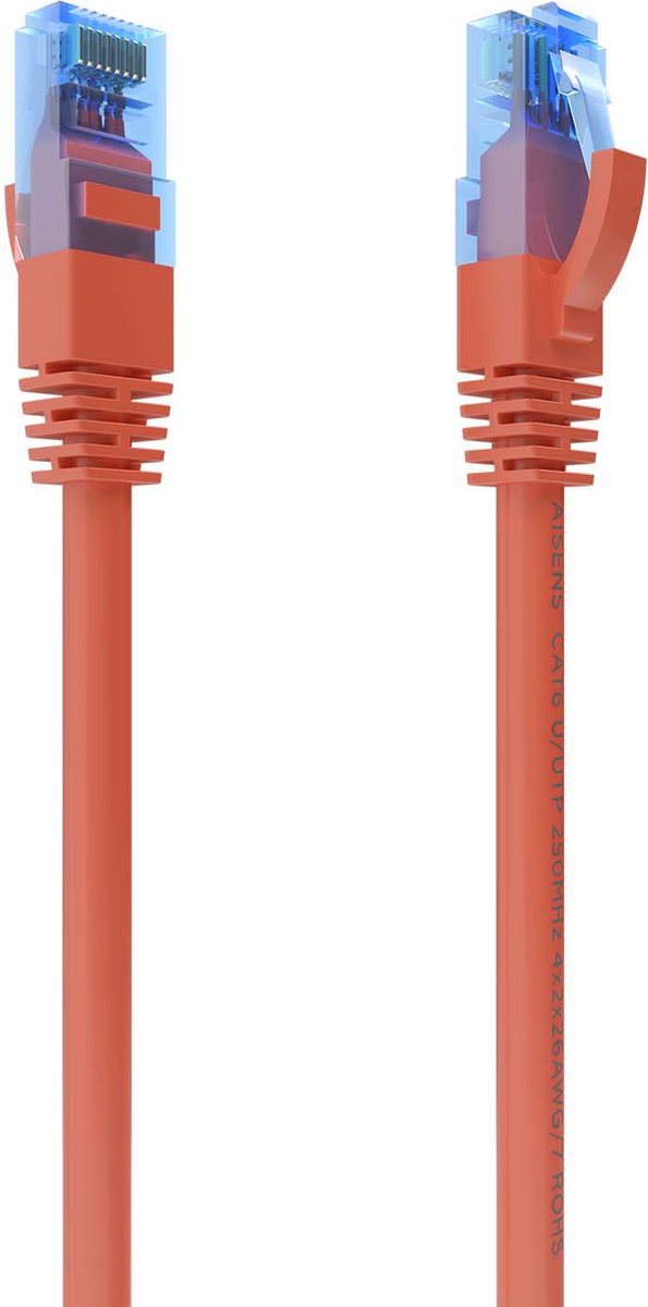 AISENS A135-0789 netwerkkabel Rood 1 m Cat6 U/UTP (UTP)