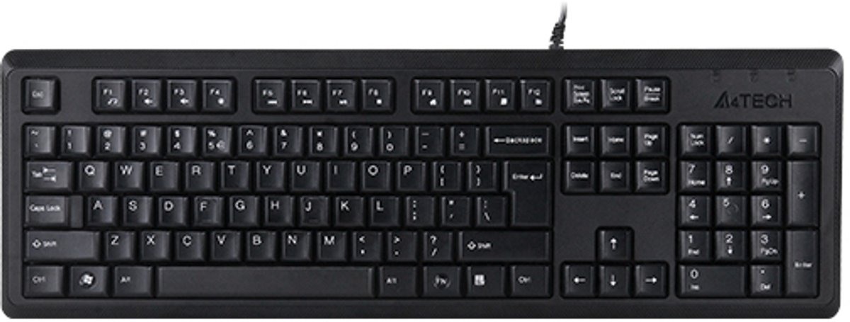 A4Tech KR-92 toetsenbord USB QWERTY Engels Zwart
