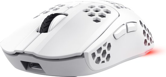 Trust GXT929W Helox - Draadloze Gaming Muis - Ultra licht - RGB verlichting - 4800 DPI - Wit