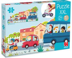 foto van Jumbo - Goula - Puzzel XXL - Voertuigen - 18 stukjes - Vanaf 2 jaar