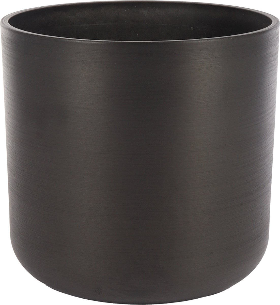 Ronde Plantenpot Houtskool Zwart – Ø41 cm – Aarde/Kunststof Blend – Binnen & Buiten