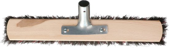 Buemag Bezemkop - Arenga/Elaston mix - zwart/rood - hard - hout - 40 cm - 26mm - straatbezem/buitenbezem - bezem van Buemag — afbeelding 4