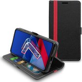 ebestStar - Hoes voor Asus Zenfone 7, 7 Pro, 8 Flip, Wallet Etui, Book case hoesje, Zwart, Rood