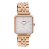 OOZOO Timepieces - Rosé goudkleurige horloge met rosé goudkleurige roestvrijstalen armband - C9958