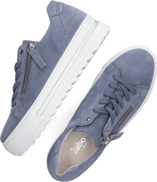 Gabor 498 Lage sneakers - Dames - Blauw - Maat 40,5