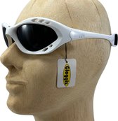 Glogglz® Cudaz - Gepatendeerde Zwembril & Zonnebril - Wit - 100% UV-bescherming - Watersportbril - Triathlon