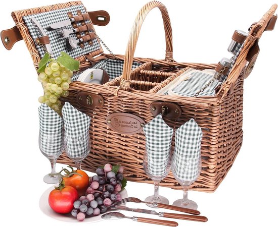 Picknickmand rond - 2-persoons
