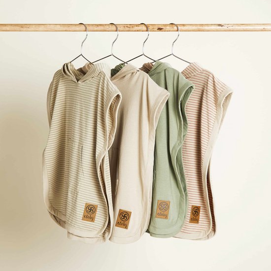 Cloby Poncho UV beschermend UPF 50+ Sandy Beach beige 1 tot 3 jaar van Cloby — afbeelding 4