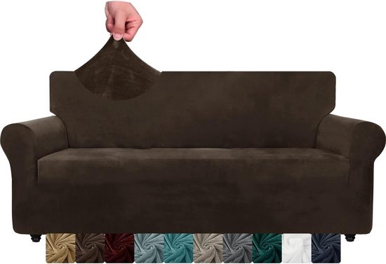 Dikke Fluwelen Extra Grote Sofa Covers 4-zits Super Stretch Anti-slip Dikke Fluwelen Extra Grote Sofa Covers 4-zits Super Stretch Anti-slip