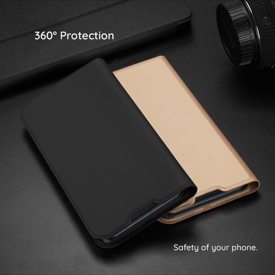 Techsuit Magskin Book Wallet Housse pour HONOR Magic5 Lite - Zwart