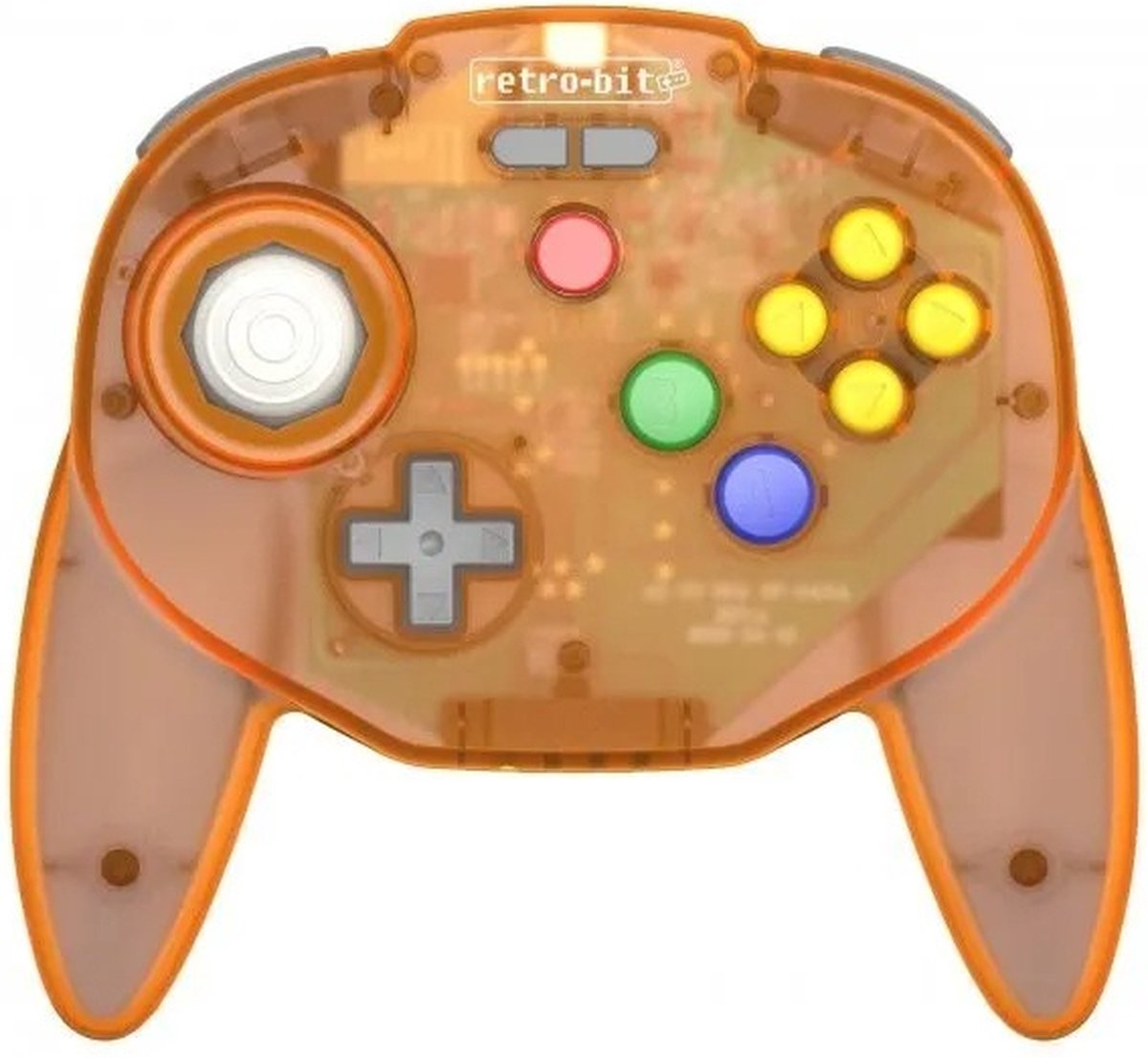 Retro-Bit Tribute 64 2.4G Wireless Controller-Oranje (Diversen) Nieuw