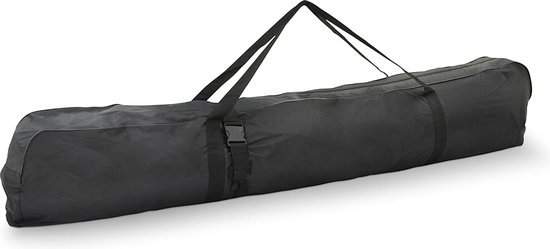 BRUBAKER Skitas Carver Champion zwart neon geel - gevoerde skitas voor 1 paar ski's en stokken - scheurvaste skitas 190 x 34 x 34 cm