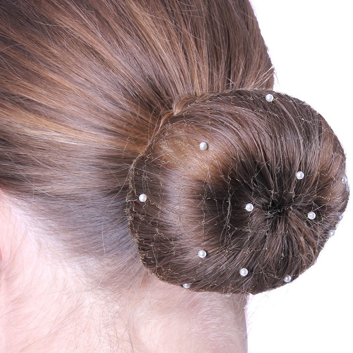 QHP Haarnetje Invisible Pearl Zwart - ONE