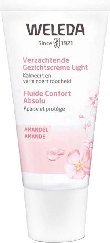 WELEDA - Verzachtende Gezichtscrème Light - Amandel - 30ml - 100% natuurlijk