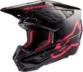 Alpinestars S-M5 Corp Helmet Ece 22.06 Black Diva Pink Glossy M - Maat M - Helm