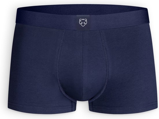 A-dam Navy - Onderbroek - Ondergoed - Trunk - Organisch Katoen - Regular Fit - Vegan - Heren - Mannen - Donkerblauw - XL