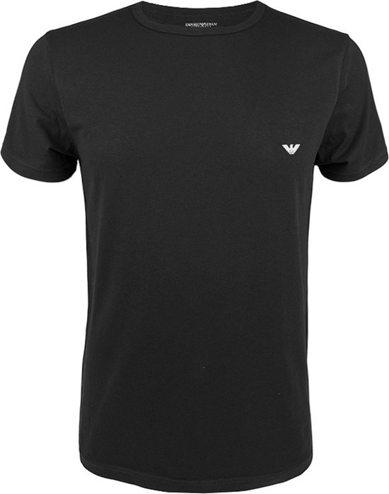 Emporio Armani O-hals shirt basic zwart - XXL