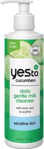 Yes To Cucumbers - Daily Gentle Milk Cleanser - VEGAN - Gevoelige Huid - Reinigingsmelk - Gezichtsreiniging - 177 ml