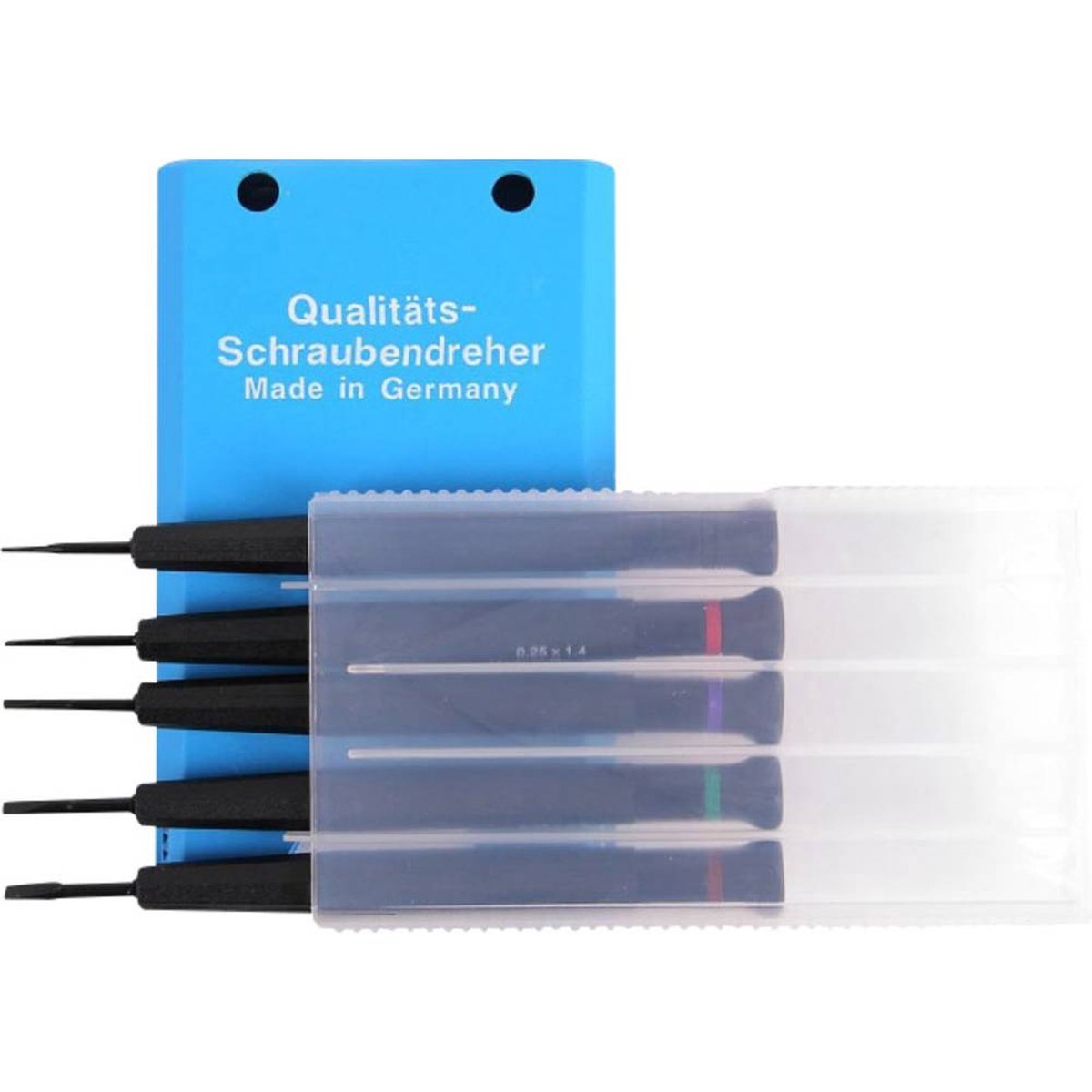 Bernstein Tools for Electronics 4-380 Horlogemaker-schroevendraaier set 5-delig Kopbreedte: 1 mm, 1.5 mm, 2 mm, 2.5 mm,