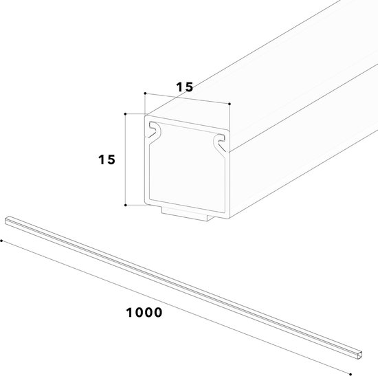 Kabelgoot DLP 50 x 105, deksel 65mm - De webshop voor