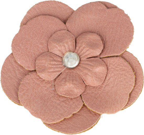 OSALADI Künstliche Rosenblume Als Haarklammer & Brosche – Stumpfrot, Ca. 11x11x4 Cm, Für Hochzeit & Alltag