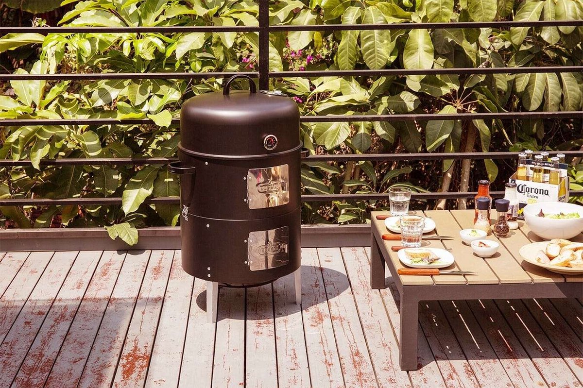 Buccan BBQ Smoker Barbecue Durham Smokey Canon + Beschermhoes