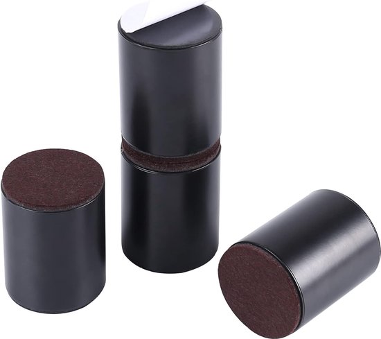 Zelfklevende Bedverhogers Van Koolstofstaal - Set Van 4 - Verbeter De Opbergruimte Van Je Bed Eenvoudige Installatie Stijlvol Design Duurzaam Materiaal Modern Meubelaccessoire