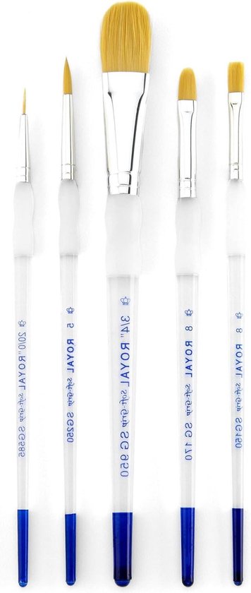 Set de démarrage 5 pièces de Royal & Langnickel - set de pinceaux pour débutants