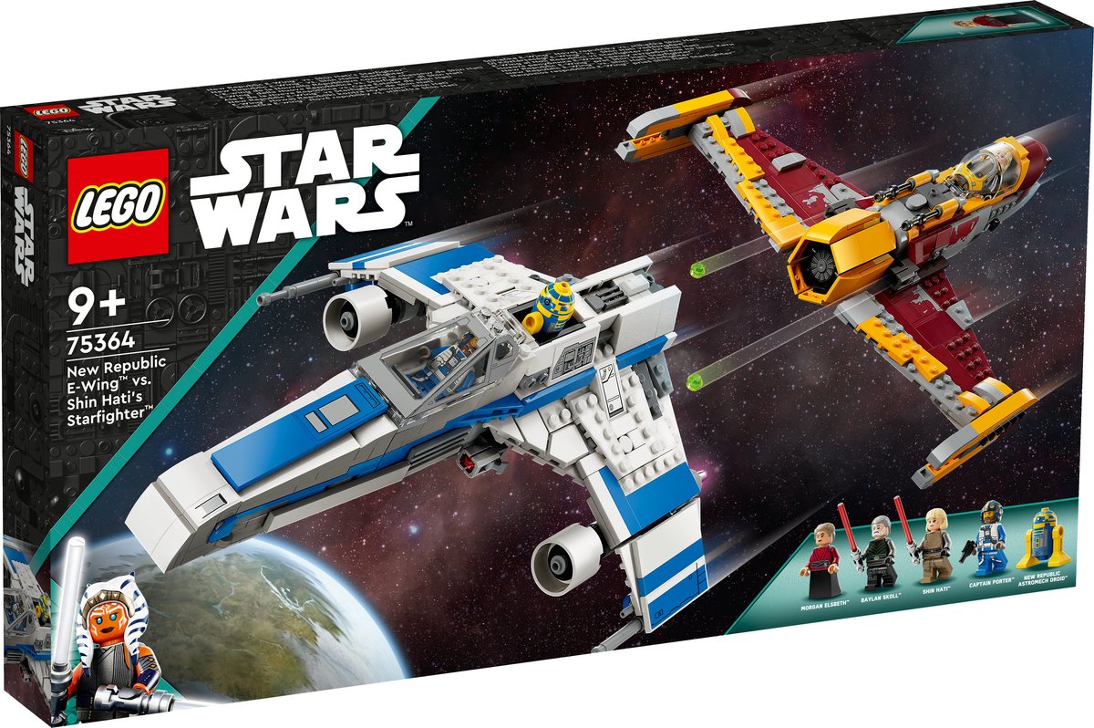 LEGO Star Wars - New Republic E-wing vs. Shin Hati's Starfighter constructiespeelgoed 75364