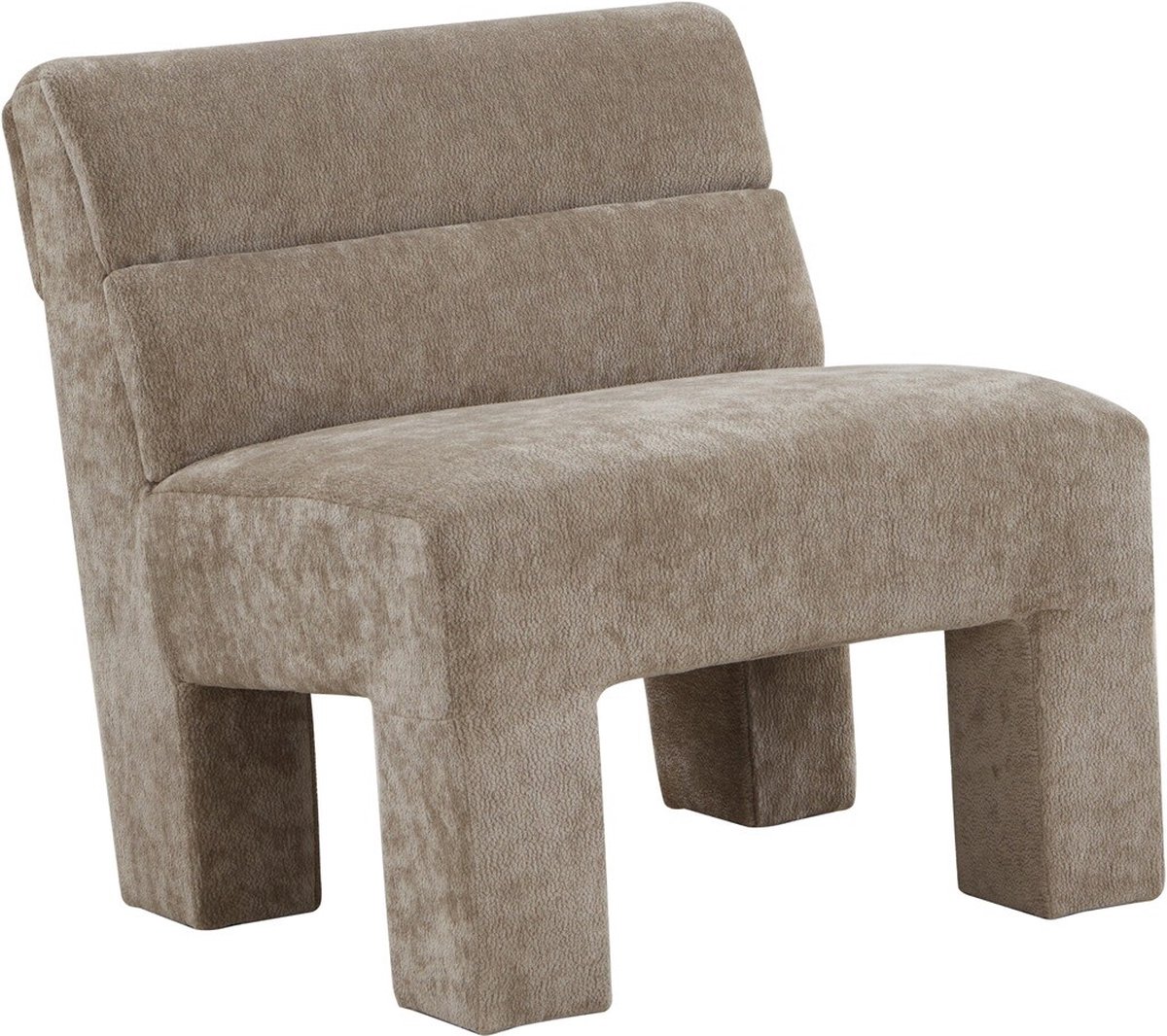 HomeBound by KY | Fauteuil Micha in stof taupe | fauteuil Micha