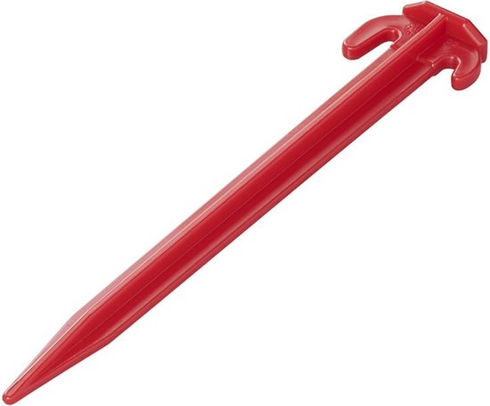 ProPlus Tentharing - 19 cm - ABS Grondpennen - Lichtgewicht - Tentpennen - Tentverankering - voor Tenten - Kunststof - 6 stuks - Rood van ProPlus — afbeelding 5