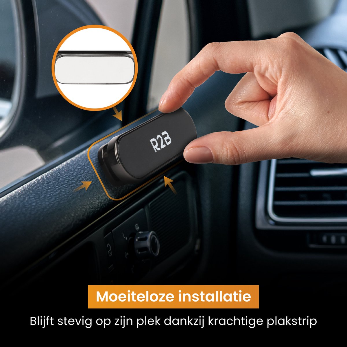 R2B Magnetische Telefoonhouder Auto - 360° Rotatie en Kantelbaar - Dashboard/Console - Telefoonhouders Auto - Gsm Houder Auto - Mobiel Houder Auto - Autohouder - Telefoon Houder - Auto Telefoonhouder - Phone Holder Car – foto 6