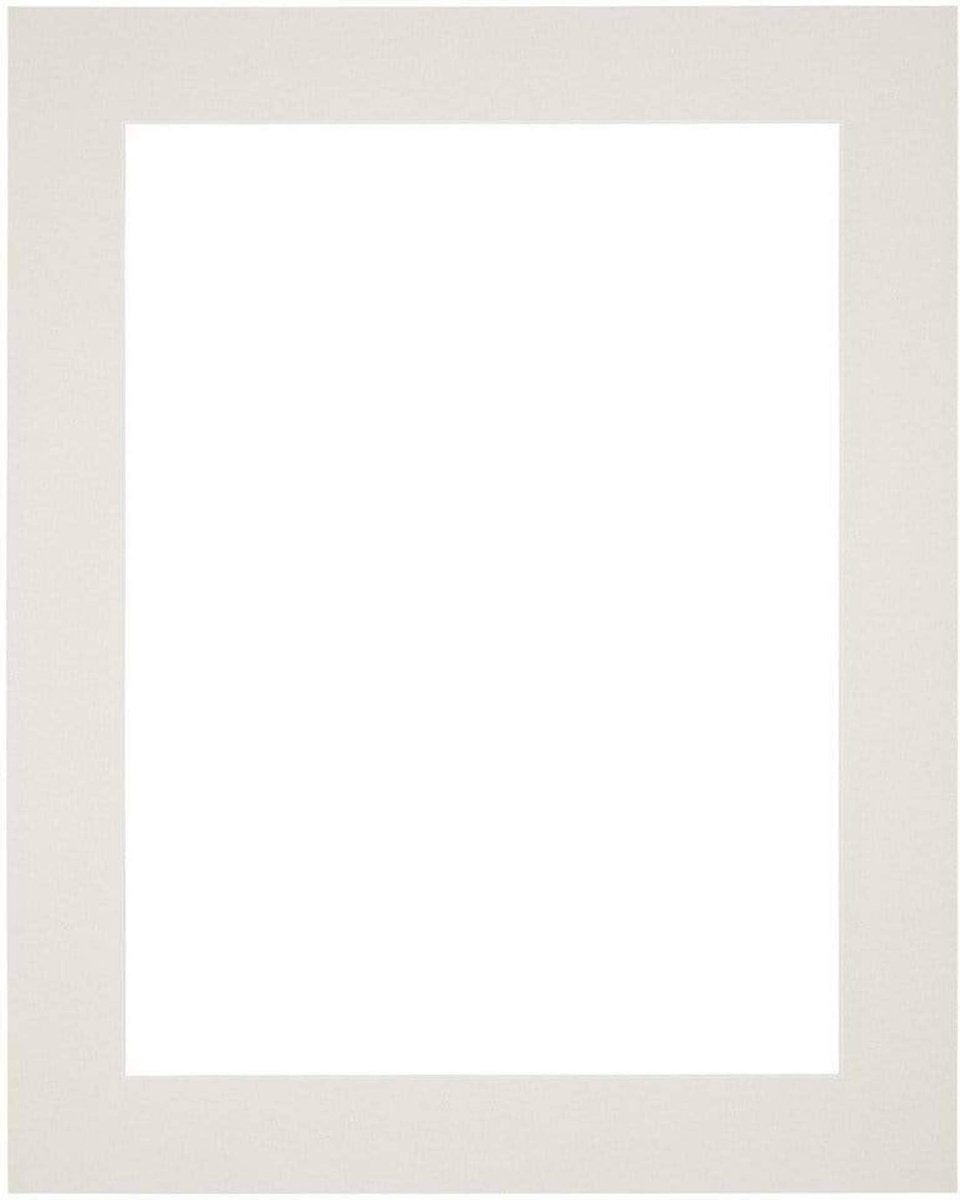 Passe-Partout Fotomaat 10x15 cm - Lijstmaat 20x25 cm - Lichtgrijs - Museumkarton - Fotolijst niet inbegrepen