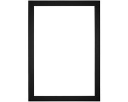 Passe-Partout Fotomaat 45x65 cm - Lijstmaat 50x75 cm - Zwart - Museumkarton - Fotolijst niet inbegrepen
