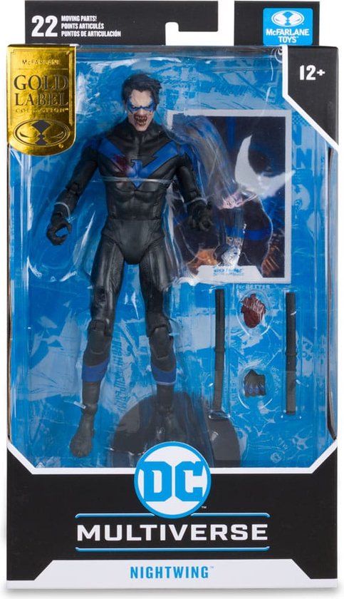 DC Multiverse Nightwing Figur (DC Vs Vampires Gold Label) – 18 Cm Sammlerfigur | Aus Der DC-Comic-Serie