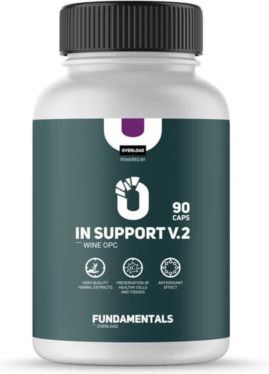 Goedkoopste Fundamentals Wine Opc - IN Support V2 - Antioxidant - 90 Caps - Voedingsupplement