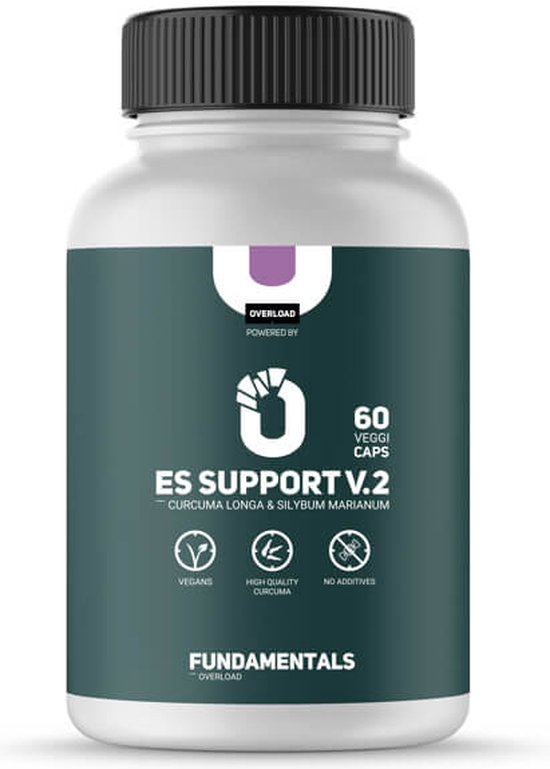 Foto: Fundamentals curcuma longa es support v2 antioxidant silybum marianum 60 veggi caps vegan voedingsupplement