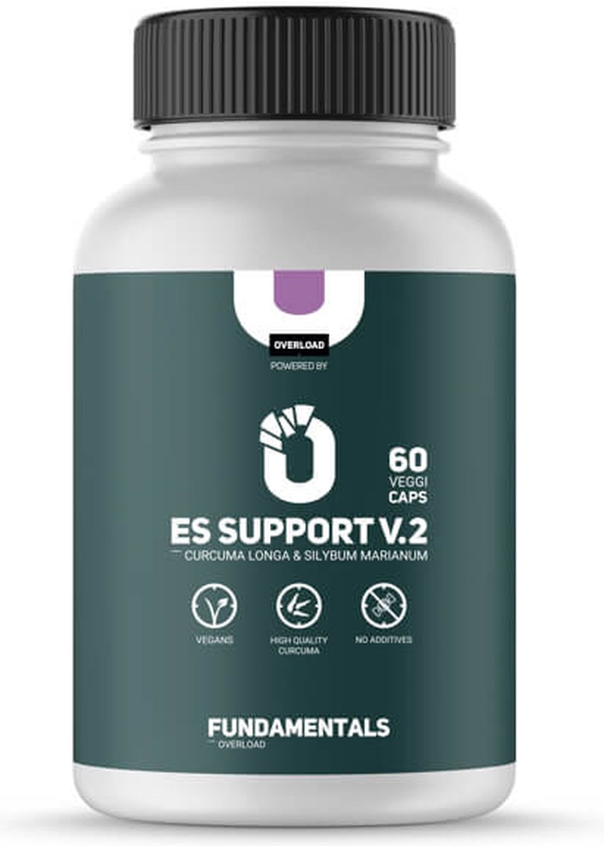 Goedkoopste Fundamentals Curcuma Longa - ES Support V2 - Antioxidant - Silybum Marianum - 60 Veggi Caps - Vegan - Voedingsupplement