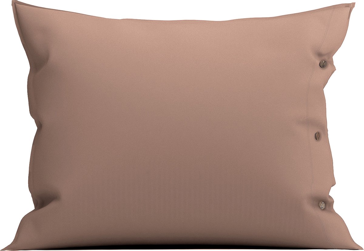 Yellow Kussensloop Percale - Kussenhoes van 60x70 cm - 1 stuk - 100% Katoen-Perkal - Roze