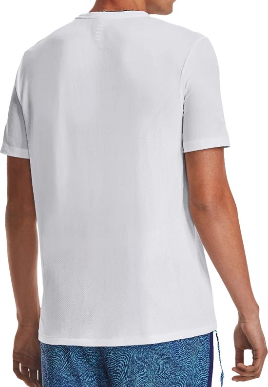 Under Armour - T-shirt sans couture Stride blanc.
