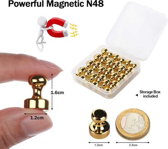 100 Stuks Mini-Magneten, Sterk, 8 mm x 3 mm, Rond, Voor Knutselen, Koelkast, Magneetbord, Whiteboard en Doe-Het-Zelf - Extra Sterke Whiteboardmagneten