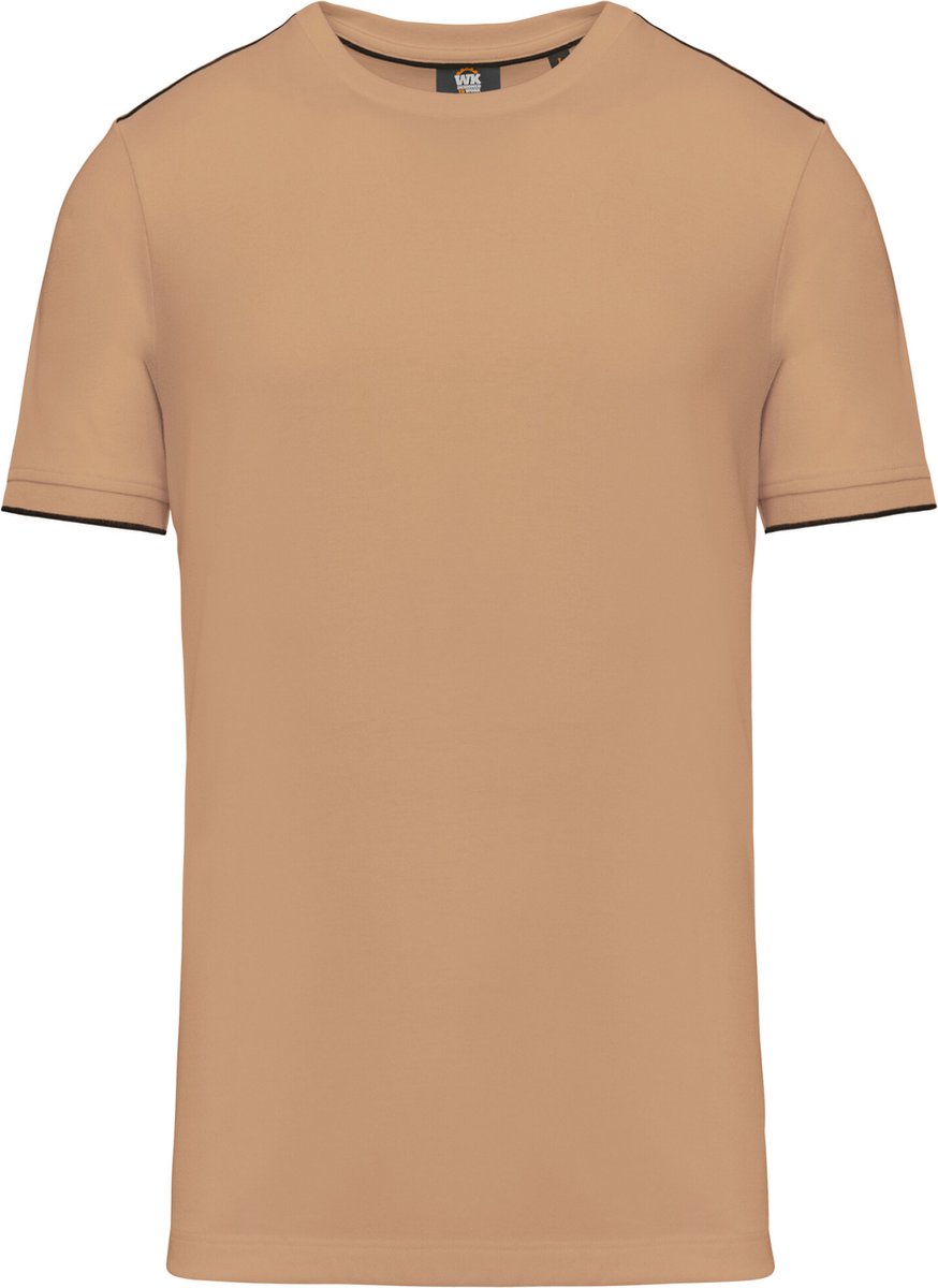 WK. Designed To Work T-shirt Day To Day korte mouwen WK3020 - Camel / Black - L