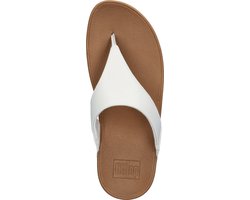 FitFlop Lulu Leather Toepost Dames Slippers - Wit