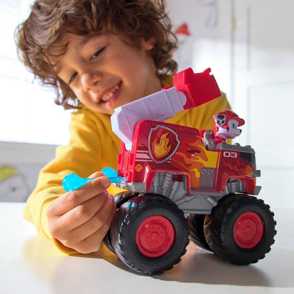 PAW Patrol Reddingswagens - Brandweerauto met Marshall speelfiguur - Speelgoedauto — afbeelding 5