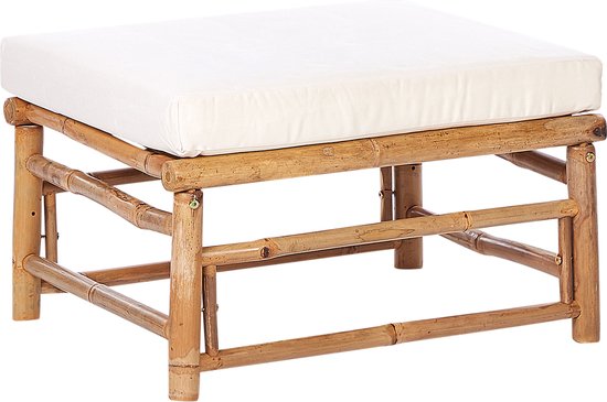 CERRETO - Pouf - Wit - Bamboe