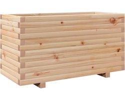 vidaXL - Plantenbak - 90x40x49,5 - cm - massief - grenenhout