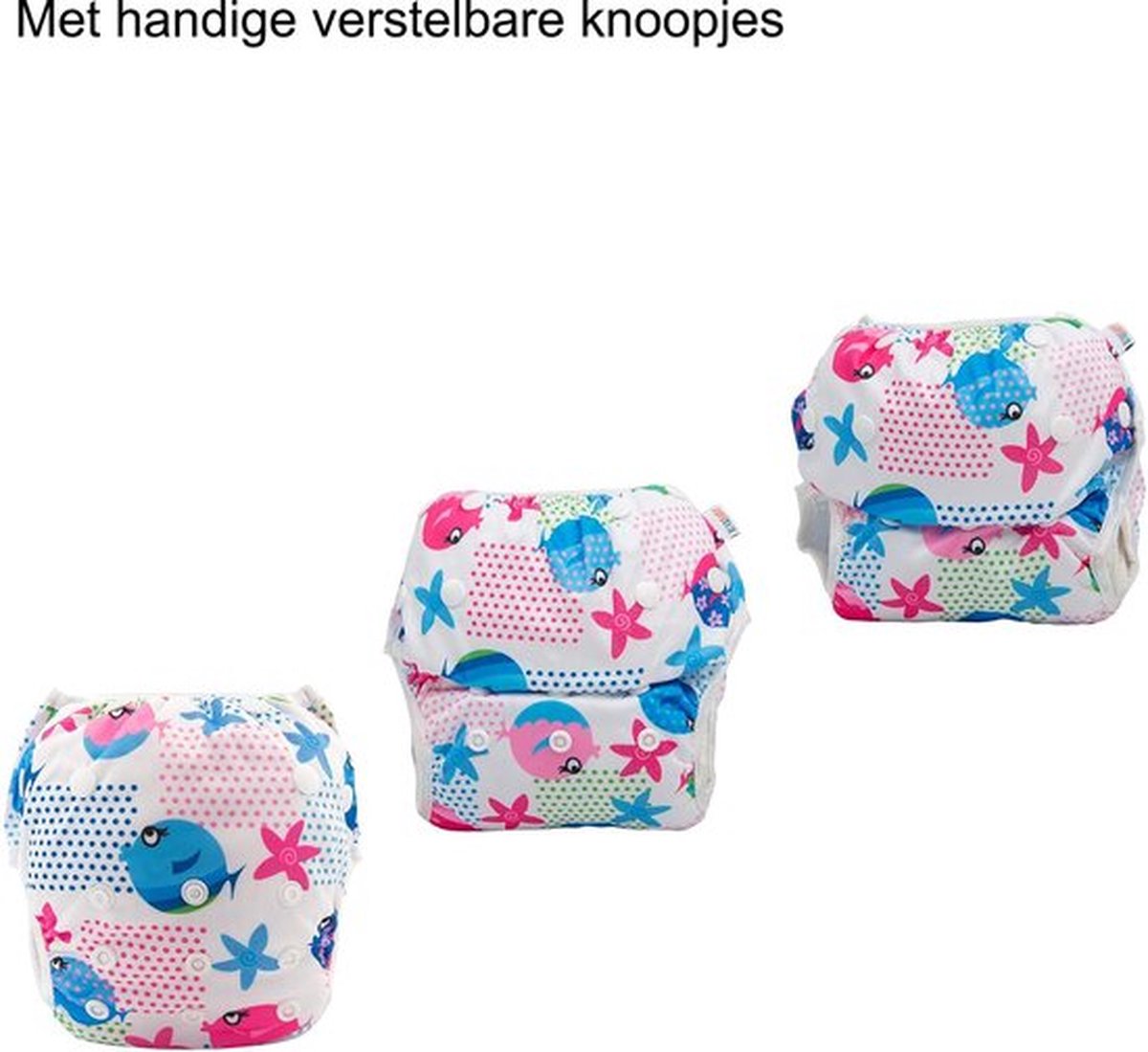 Zwemluier 5 stuks - 0 - 3 jaar - 8 t/m 25 kg - Wasbaar - Zwemluier baby - katten — afbeelding 6