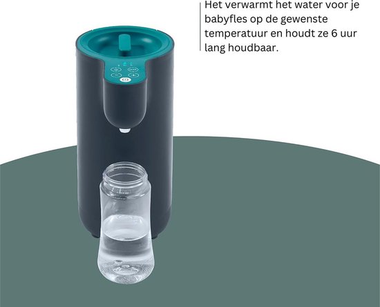 White-Label® Flesvoeding Apparaat - Baby Melk Machine - Fles Maker - Grijs met Blauw — afbeelding 3